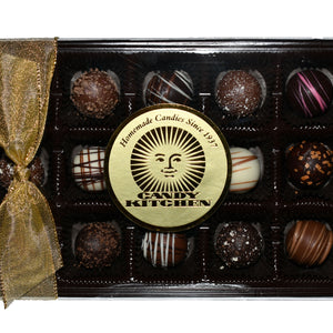 15 Piece Assorted Truffles Gold Gift Box