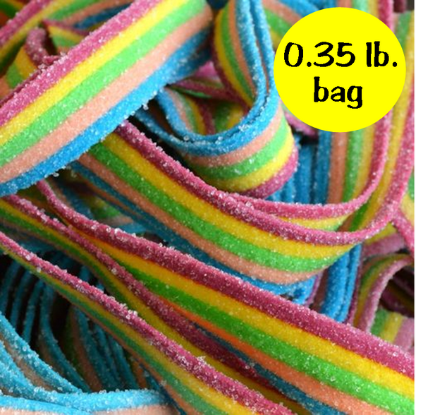 Sour Rainbow Belts - 0.35 lb. bag