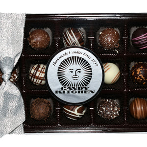 15 Piece Assorted Truffles Silver Gift Box