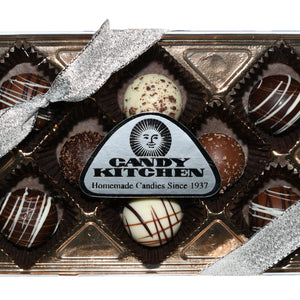 8 Piece Assorted Truffles Silver Gift Box