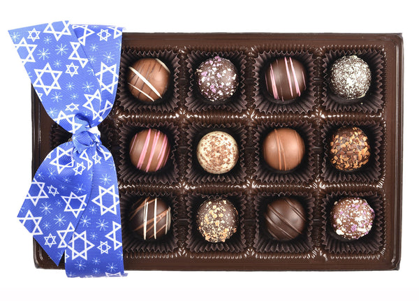 15 Piece Assorted Truffle Hanukkah Gift Box