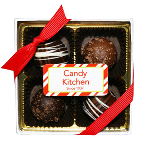 4 Piece Assorted Truffle Holiday Gift Box