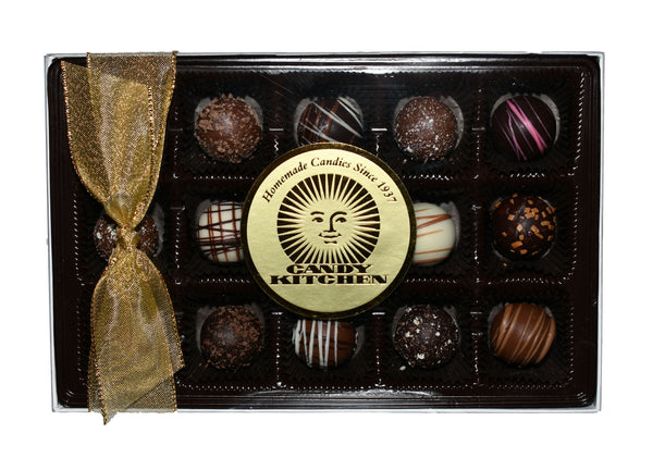 15 Piece Assorted Truffles Gold Gift Box