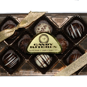 8 Piece Assorted Truffles Gold Gift Box