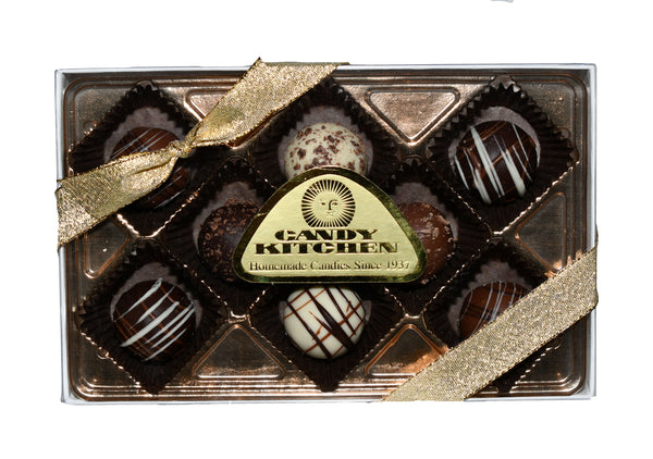 8 Piece Assorted Truffles Gold Gift Box