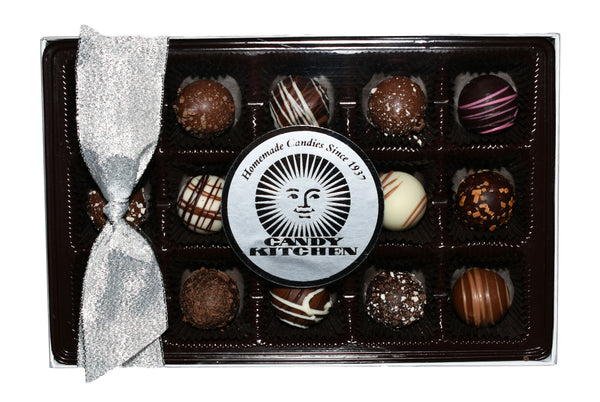 15 Piece Assorted Truffles Silver Gift Box